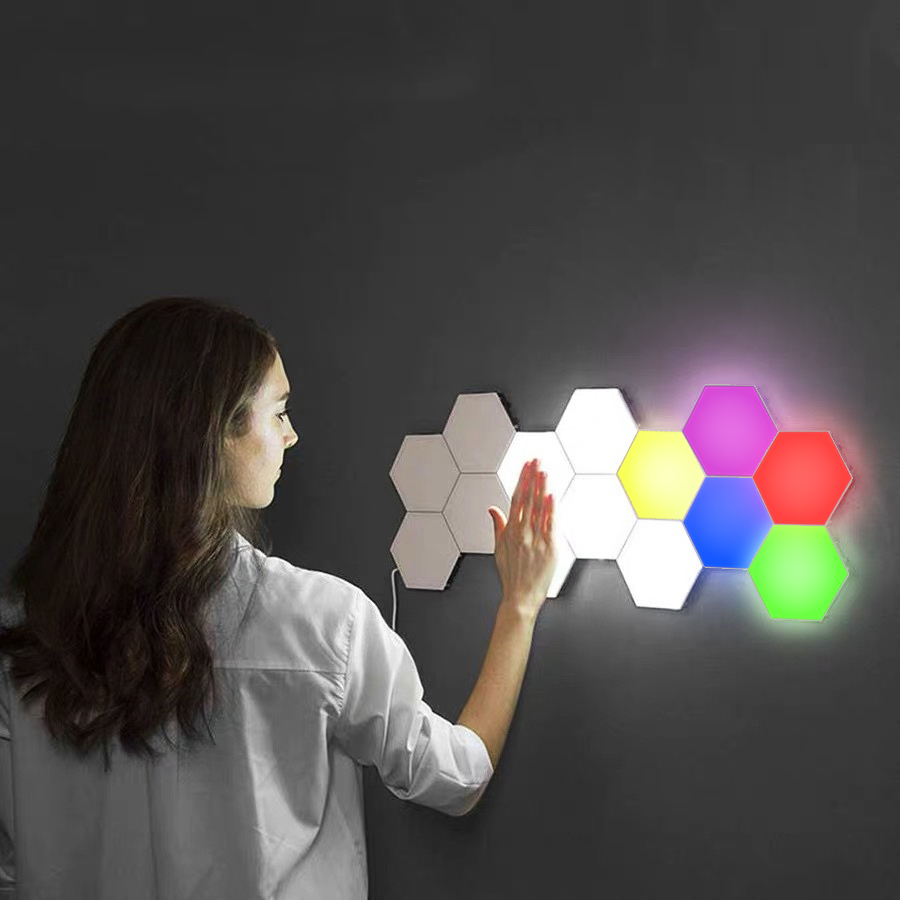 Colorfuldeco_en's tweet photo. 【Touch Sensor Wall Lamp】- Creative modular touch-sensing wall light,  use hexagonal floppy to create any structure to suit your needs. more details at https://t.co/t1N9FOqmJc
or whatsapp 008618923606158 https://t.co/2n79mylHZQ