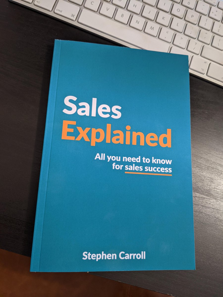 It's arrived, the recent bookcover I designed for Steve Carroll, clean and simple but powerful colours. I'm looking forward to giving this a read and improving my sales skills! Check it out at amazon.co.uk/Sales-explaine…
#salesexplained #bookdesign #salesbooks #salessuccess