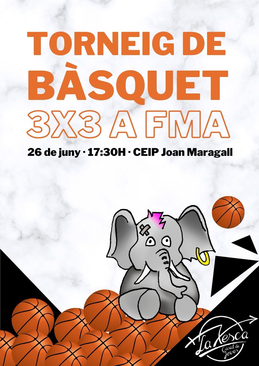 TORNEIG DE BÀSQUET! 🏀

No vas poder venir al torneig de volei i et vas quedar amb les ganes de fer esport?
No pateixis, a la @fma_santcugat organitzem un torneig de bàsquet 🔥

Busca 2 amigues més i envieu-nos un DM amb el nom del vostre equip! ✌

Us hi esperem! 🎉