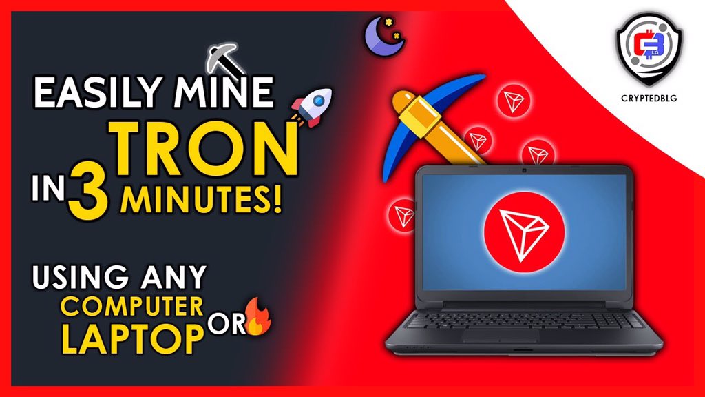 crypted_blg's tweet photo. Mine #TRON #TRX within 3 minutes!
Video Link > https://t.co/QT8nnDOe6h
#cryptominingfarm #cryptocurrency #CryptedBLG #cpumining #gpumining #gpuminingrig #cryptomining #tronmining #trxcrypto #bitcoinmining #troncrypto #troncryptocurrency #cryptocurrencymining #trontrx https://t.co/t4lJNYKQ9B
