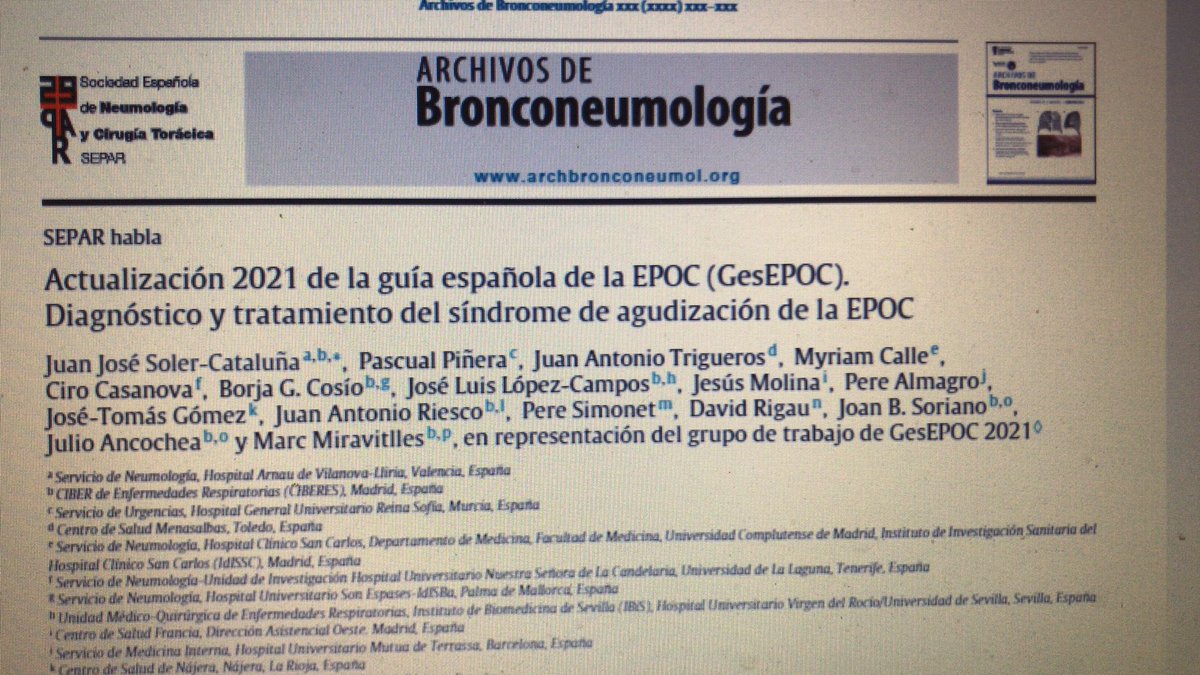 Por fin os presentamos la actualización 2021 Gesepoc. https://aurthors.elsevier.con/c/1dHao14HoWC8N2 no os lo podéis perder