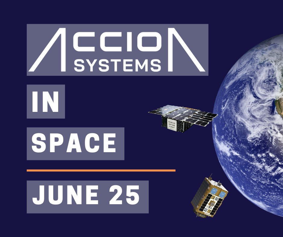 It's Launch Week! Keep your eyes on the sky Fri. 6/25 at 2:56 PM ET for the <a href="/SpaceX/">SpaceX</a> Transporter-2 launch, <a href="/AccionSystems/">Accion Systems</a> has two satellites onboard 🚀