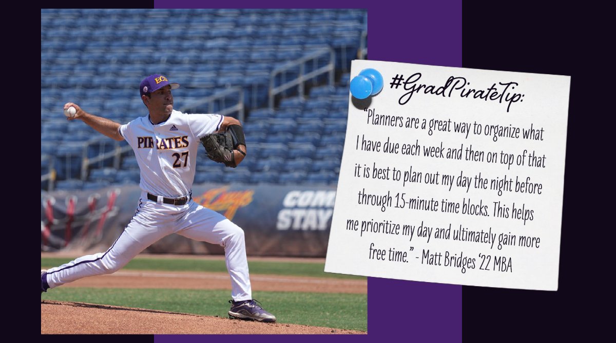 ECUGradSchool's tweet photo. #TipTuesday comes from @ECUCOB #GradPirate Matt Bridges⤵️
#MBA #ECUBaseball https://t.co/WfAaKQbZ30