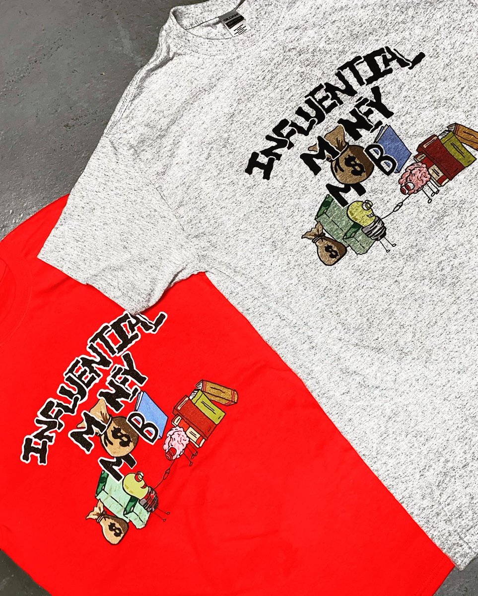 Syron_Finnese23's tweet photo. Imm Original Red T-shirt 💰💡🤝🧠📚(DayLight savings Edition) Features 4 New Colors! Sizes (S-XL) 
Dm to purchase 📬Shipping Available 
IG: @influential_mm https://t.co/Ypp1fiikKj