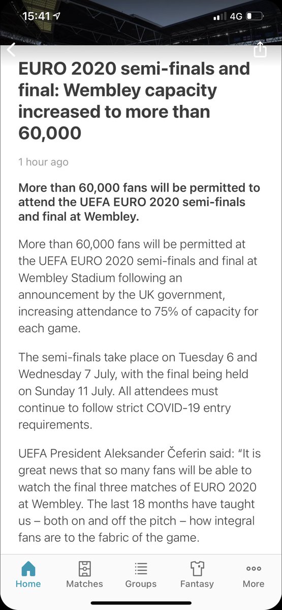 Still can’t go on holiday to Spain in an isolated Villa without isolating on arrival but 60,000 fans can spit on each other for the day…. <a href="/BorisJohnson/">Boris Johnson</a> you sure….. what does the science say???