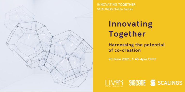 I’ll join this virtual conversation about ways to make innovation more beneficial to society. Let’s learn from 3 <a href="/EU_H2020/">Horizon 2020</a> projects studying co-creation as a tool: <a href="/SCALINGSEU/">SCALINGS</a> <a href="/LivingInnovati1/">Living Innovation - EU Project H2020</a> <a href="/SISCODEPROJECT/">SISCODESIGN</a> on 23 June @ 7:45am ET/13:45 CEST. Register: scalings.eu/innovating-tog…