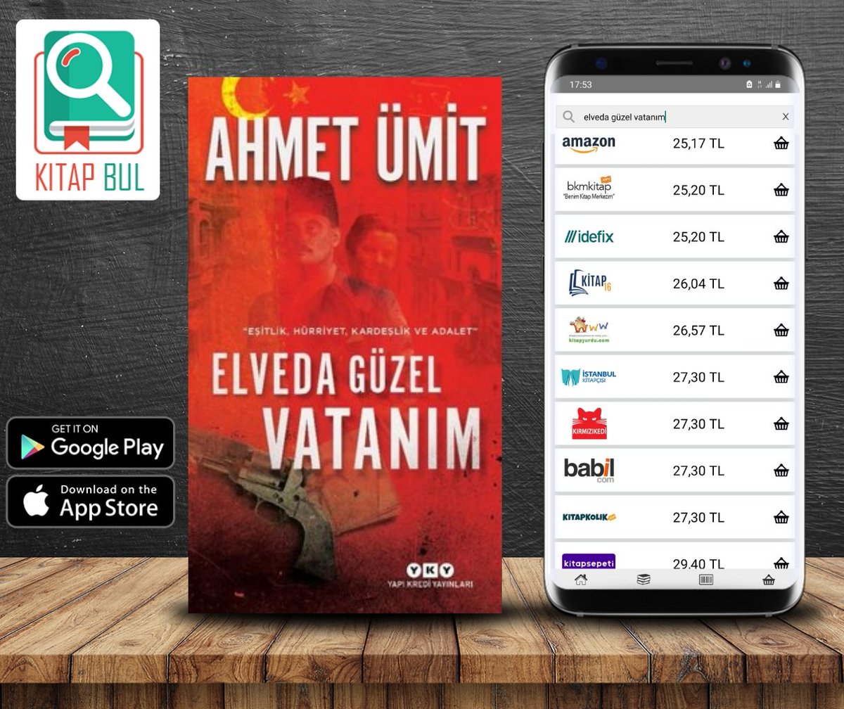 kitapbulapp's tweet photo. Elveda Güzel Vatanım
Ahmet Ümit - Yapı Kredi Yayınları
.
Bu harika kitabı kimler okudu?
.
#kitapbul #kitap
@baskomsernevzat @YKYHaber https://t.co/BYgU6iBh8S
