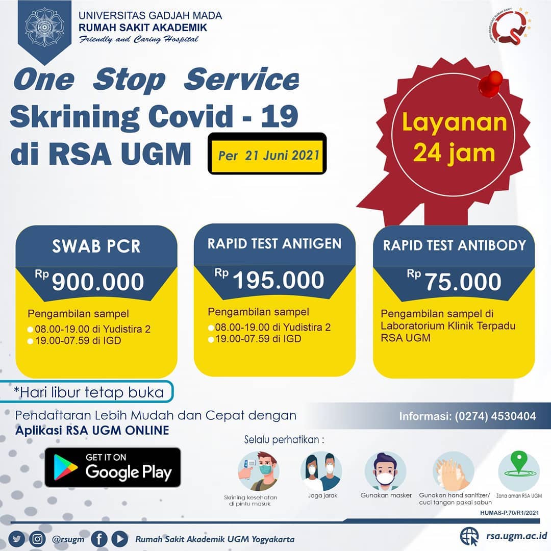 UGM_FESS on Twitter "Mau tanya, kalau mau rapid antigen di RSA ugm