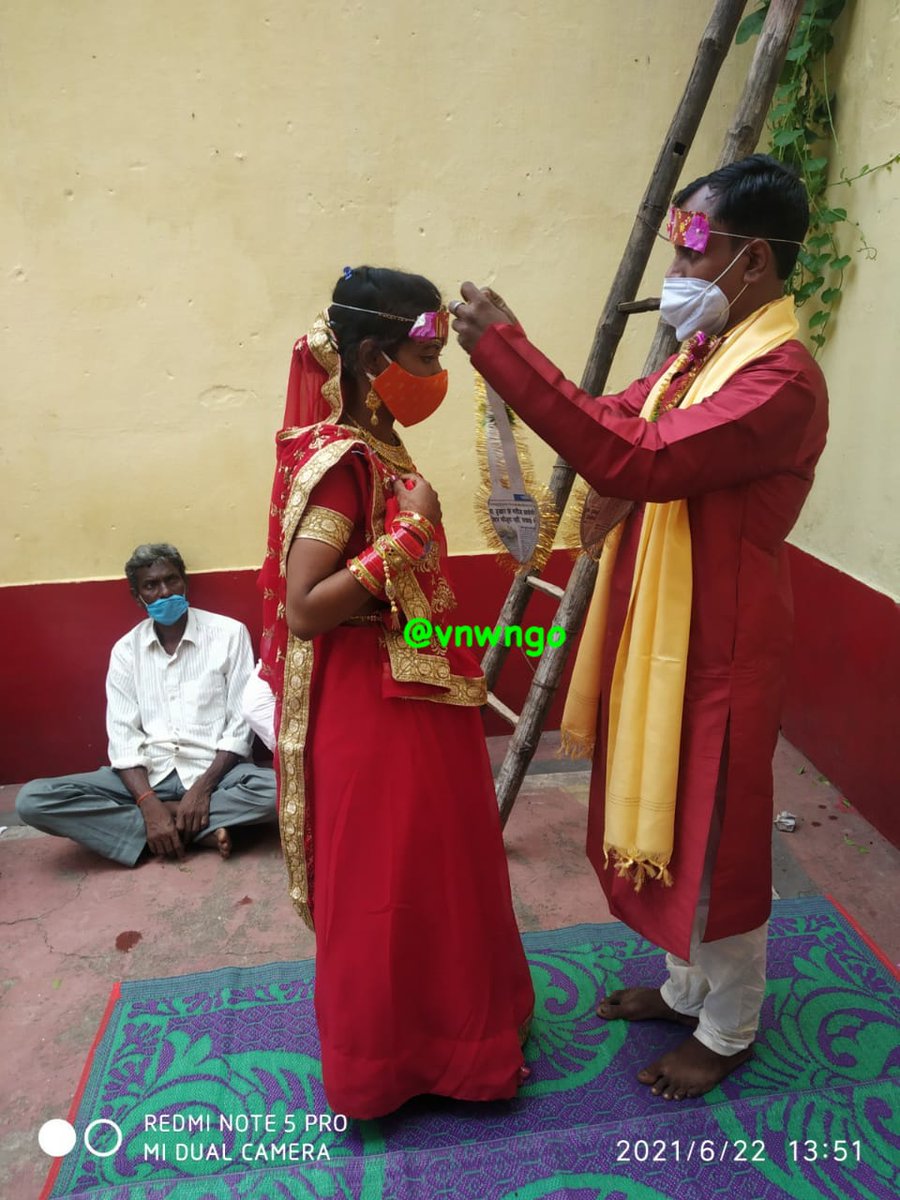 VNWNGO's tweet photo. Today we organized marriage celebration of a tribal girl Makku Murmu with Vimal Hansda at Deoghar, all event was manned &amp; managed by VNW
Giving is not about making a donation.. it's about making a difference
#vnwfoundations #vnwngo #marriage #tribal #india #charity #society https://t.co/vBJLUZDwy9