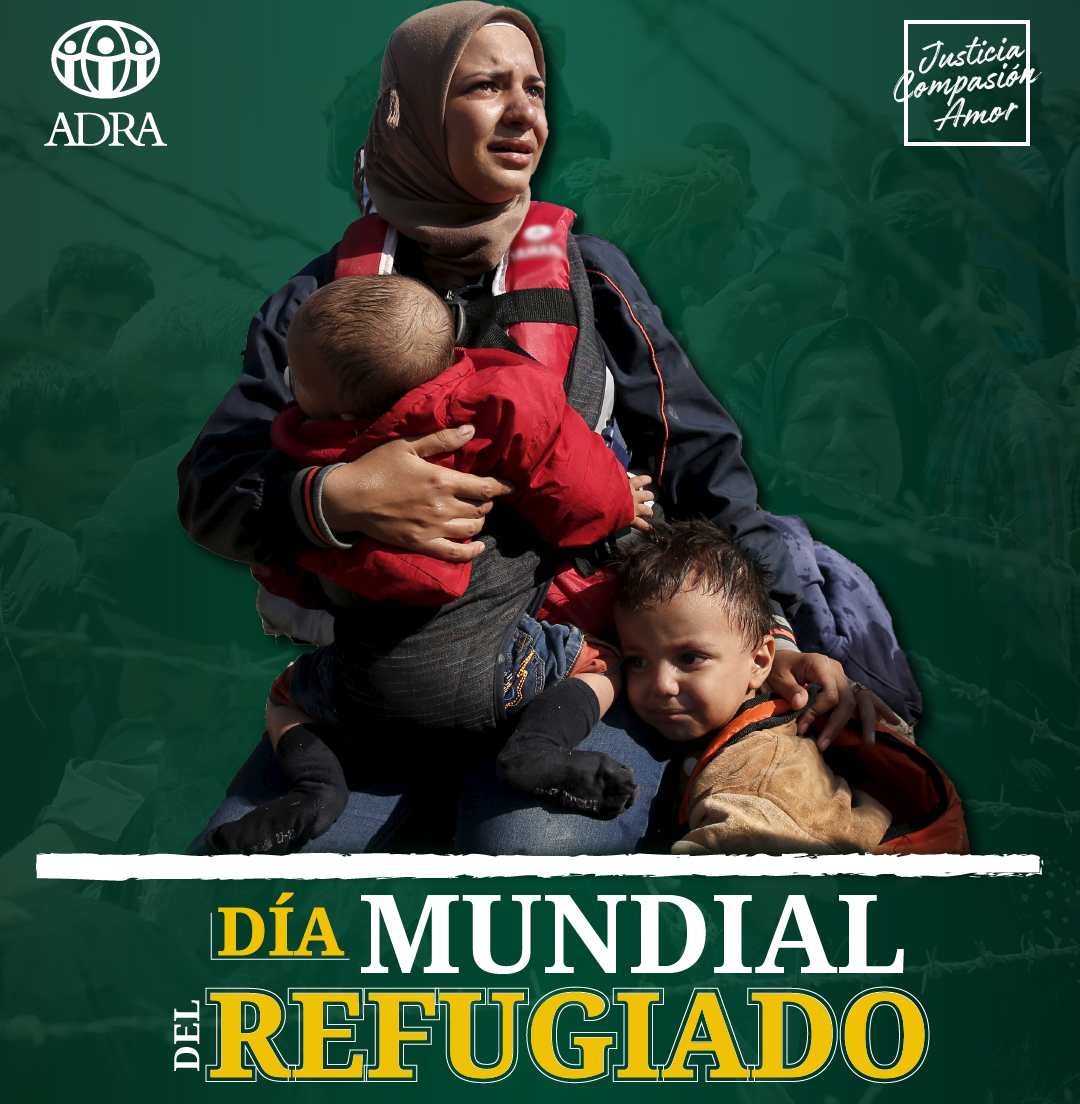 ADRAcolombia's tweet photo. En esta semana estamos conmemorando el 🌎Día Mundial del Refugiado, 🌎 fomentando la empatía 🤗 y la solidaridad por ellos. 
#refugiados #refugio #DiaMundialDelRefugiado #Persecución #conflictos #ADRAColombia #Acnur #justicia #compasión #amor @ADRAIntl https://t.co/umvp2t2nVp
