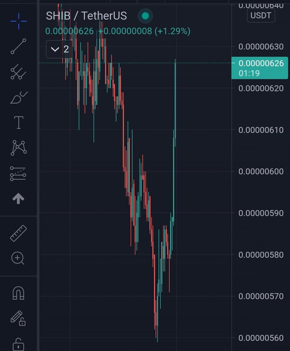 army_shiba's tweet photo. WOW $SHIB! A VERY STRONGG GREEN D.. ERM CANDLE!! 🔥🔥 https://t.co/IkwfTDTJw6