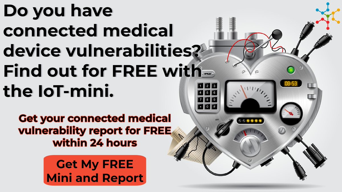securolytics's tweet image. Do you have #connected #MedicalDevices #vulnerabilities lurking in your #healthcare network? Find out for #FREE with the #IoTmini powered by Securolytics. To find out how the IoT-mini works and how to get yours for FREE visit iotmini.io