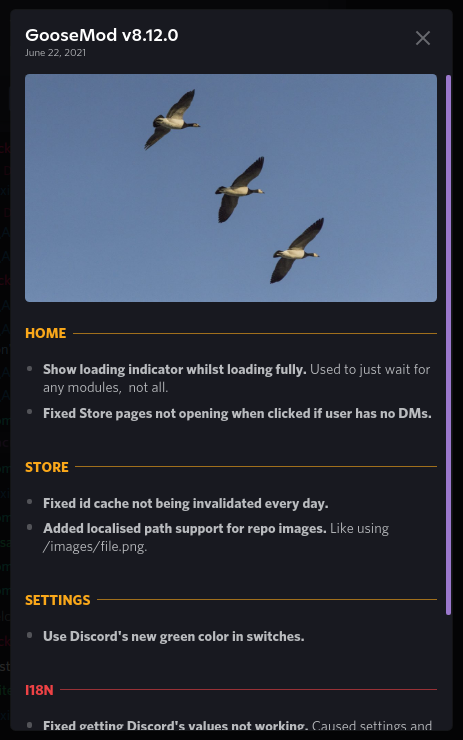 Goose_Mod's tweet photo. GooseMod v8.12.0 has been released! More of a smaller release again with many tweaks and fixes. Changelog attached, hope you enjoy! https://t.co/nPof96PfRU