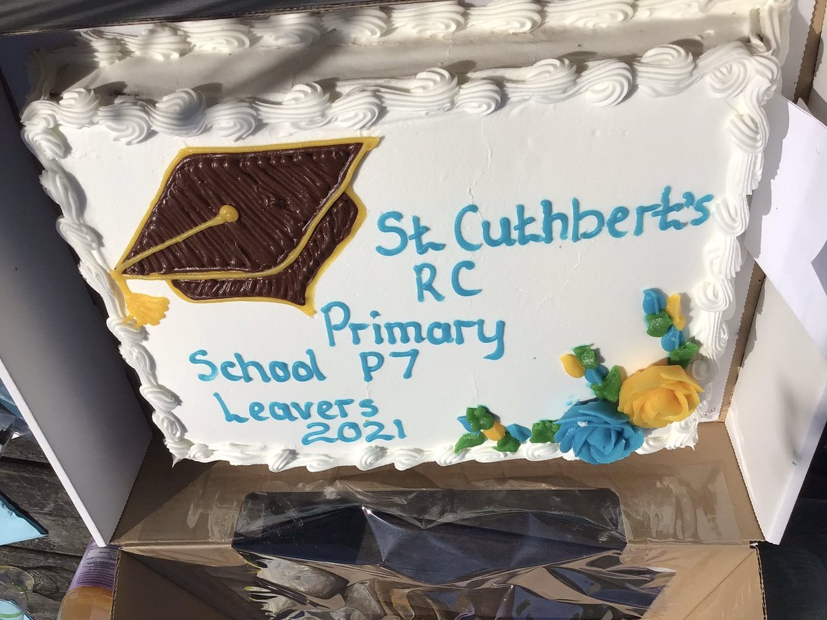 StCuthbertsRCP's tweet photo. P7 had a great picnic outside to celebrate the last week of school. 🌟💙 https://t.co/clSGcdYBLm