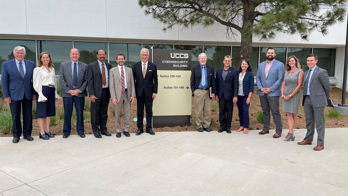 Incoming president Todd Saliman and I were briefed on the great things happening at <a href="/UCCS/">UCCS</a> yesterday. Thanks to leadership from the <a href="/NATLCyberCenter/">National Cybersecurity Center (NCC)</a>, <a href="/USNorthernCmd/">U.S. Northern Command</a>, <a href="/CSCEDC/">Colorado Springs Chamber & EDC</a> and others for taking time to meet with us. #cybersecurity #nationalsecurity
