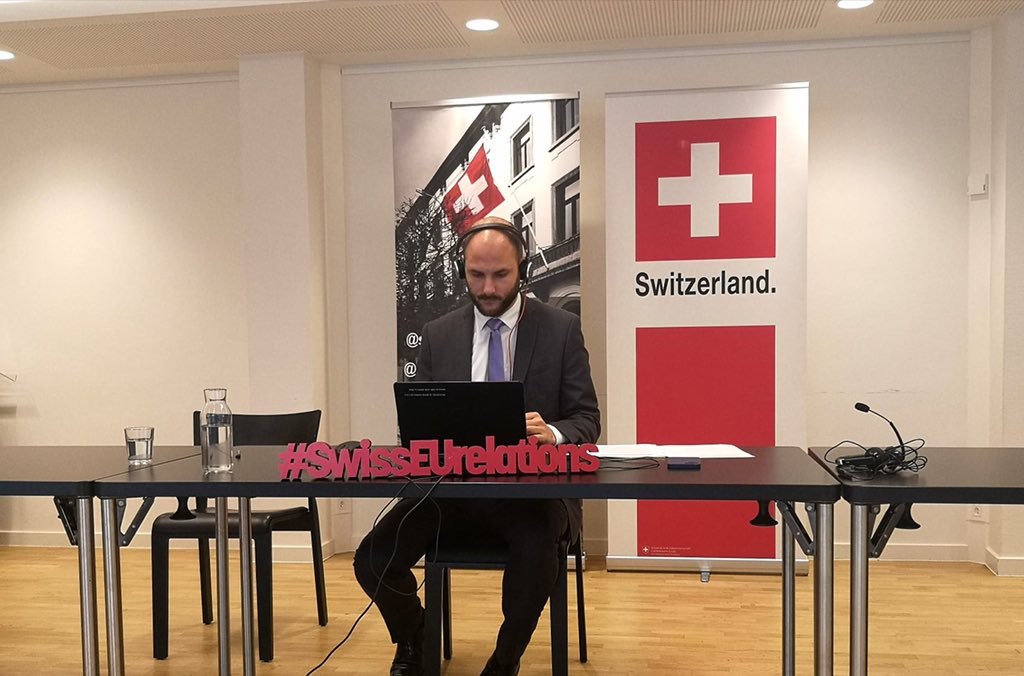 SwissmissionEU's tweet photo. “From civil society to the negation table: Women at the forefront of peacebuilding”: The high-level discussion w/ Clare Hutchinson @NATO, T. Guerber @DCAF_Geneva, @MavicCBalleza &amp; @bleeker_mo is in full swing. Thanks for contributing to today’s #webinar on #womeninpeacebuilding. https://t.co/ryixKfP0wR