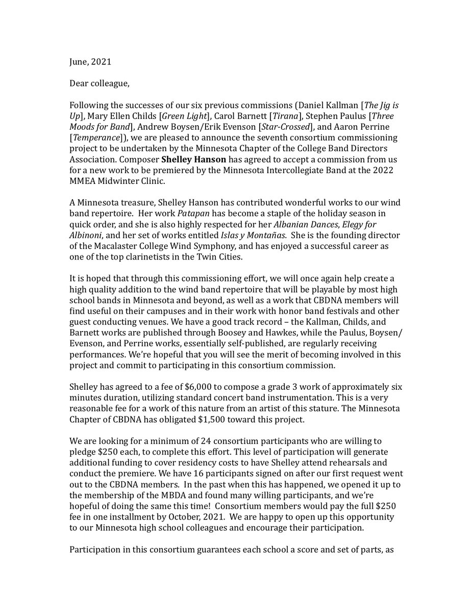 MN Band Directors (MBDA) tweet media
