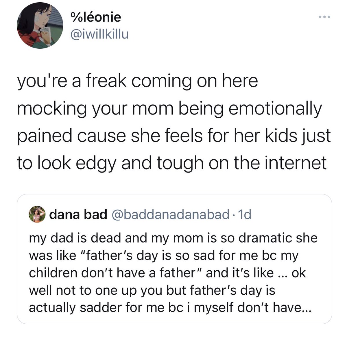 danadonnelly's tweet photo. ok so apparently no one has ever had a little laugh w their family before https://t.co/S08jDS4cKp