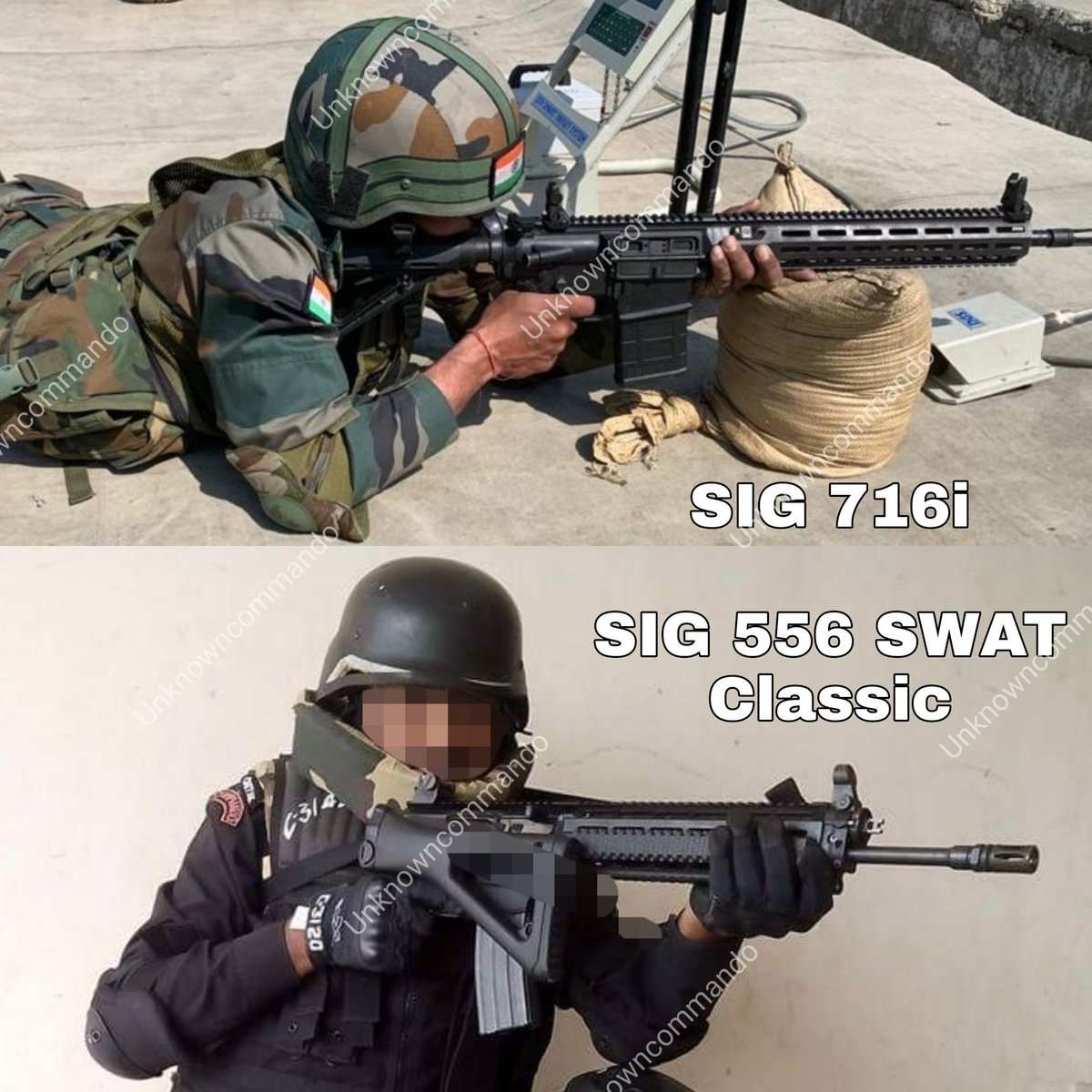 Indian Army SIG SAUER 716i (7.62 × 51mmNATO)Gujarat Police CHETAK Unit SIG ...