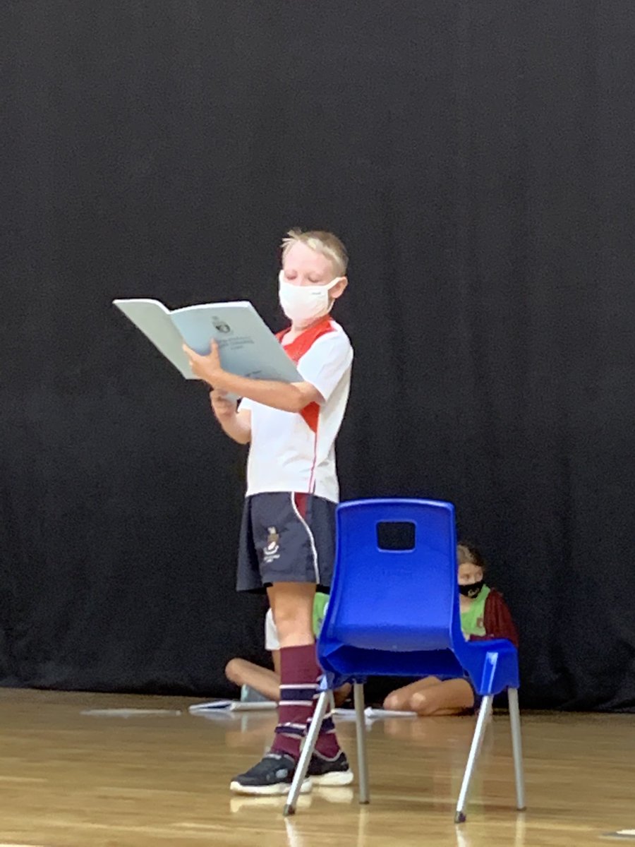 Some fantastic acting last week in the Auditorium. The children wrote their own Shakespearean monologues and then performed them. Stars were born!🌟 #funinfive