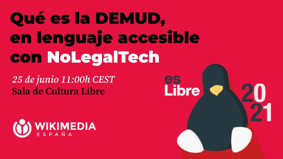 🐧 ¿Has oído hablar sobre la #LeyUribes AKA #DEMUD? 
No faltes a esta charla para descubrir cómo afecta la propiedad intelectual al conocimiento libre. Hablaremos sobre la normativa que fue germen para la campaña #SaveYourInternet. 
eslib.re/2021/programa/
#esLibre2021