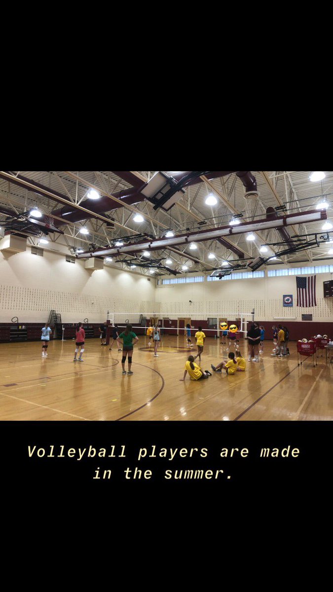 Volleyball players are made in the summer #DodgerInTheMaking