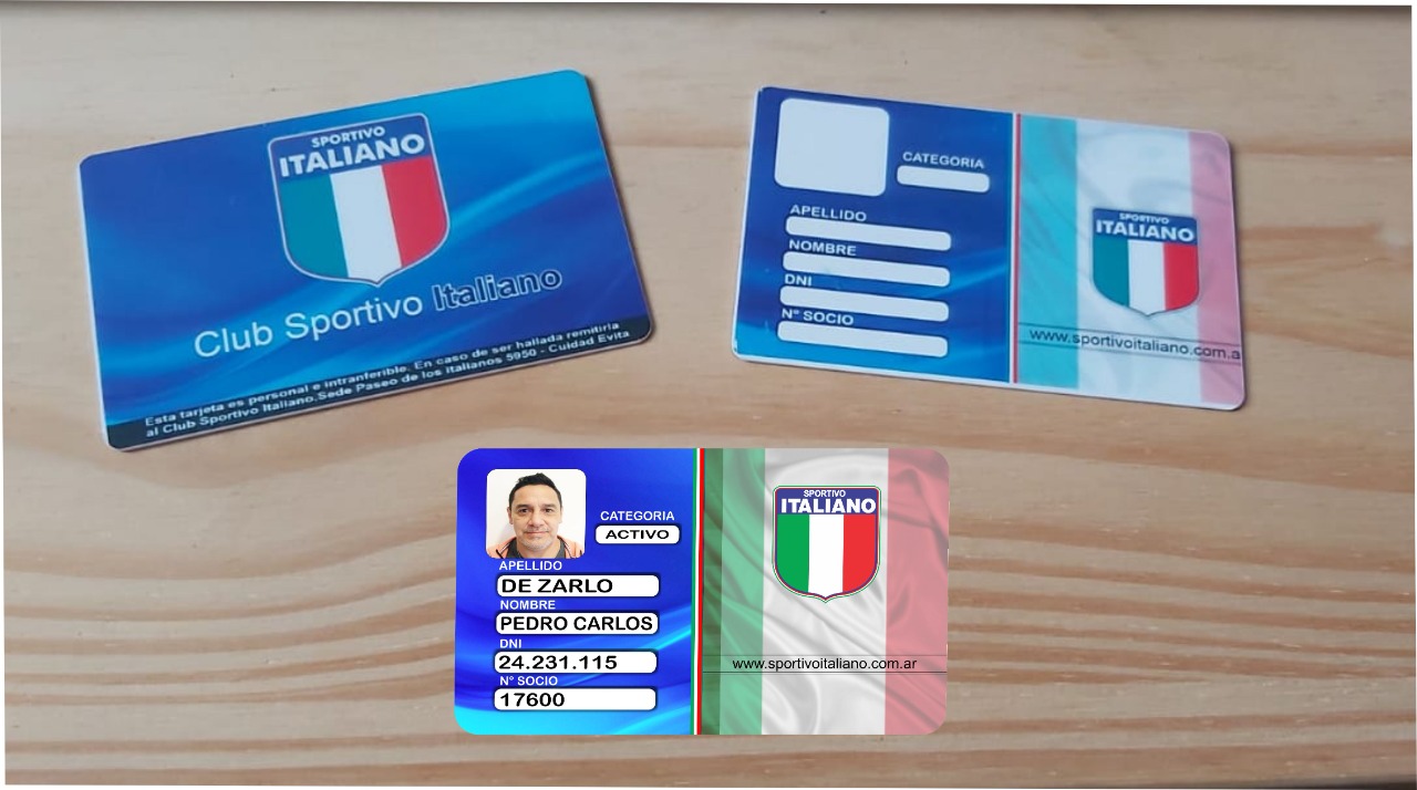 Club Sportivo Italiano on X: NOVEDADES PARA LOS SOCIOS Los carnet