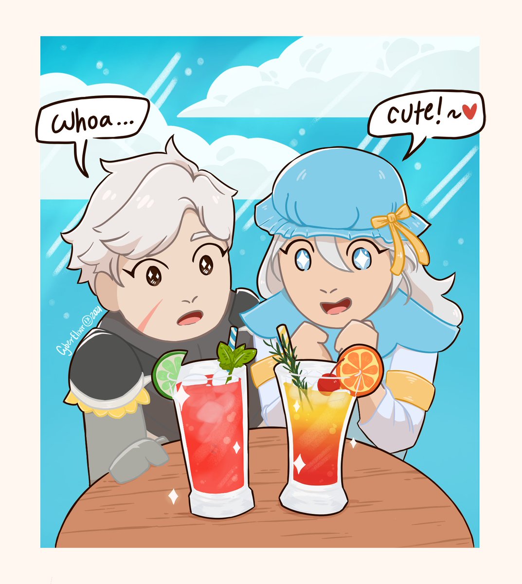 CyberElixir's tweet image. Juice🍹

#artph #postknight2 #digitalart