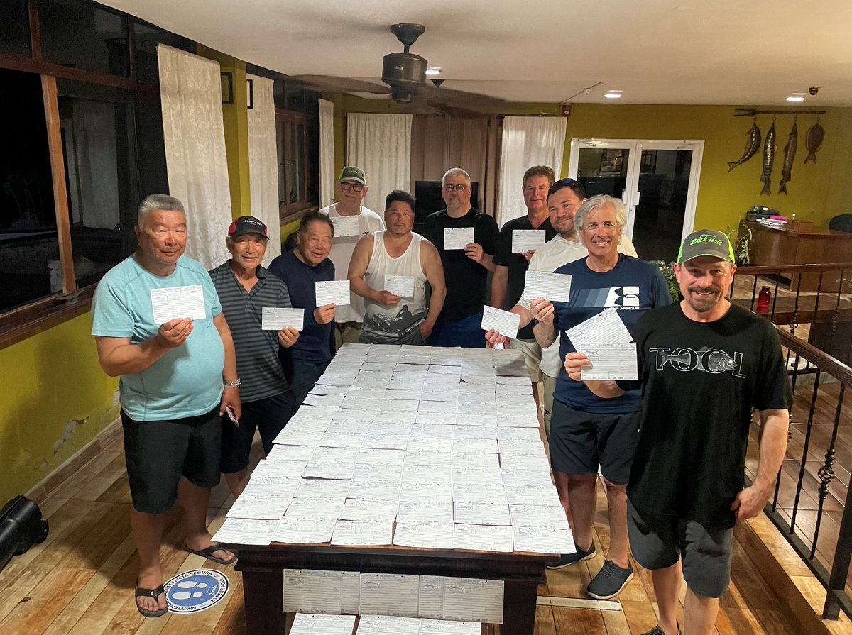 TagBillfish's tweet photo. 124 tagged yellowfin, 5 days, multiple recaptures! Thanks to Geoffrey Taylor, Black Hole USA, and Panama Sportfishing Lodge for making this happen!
#blackholerods #fishpanama #tagandrelease https://t.co/qGhugk3dls
