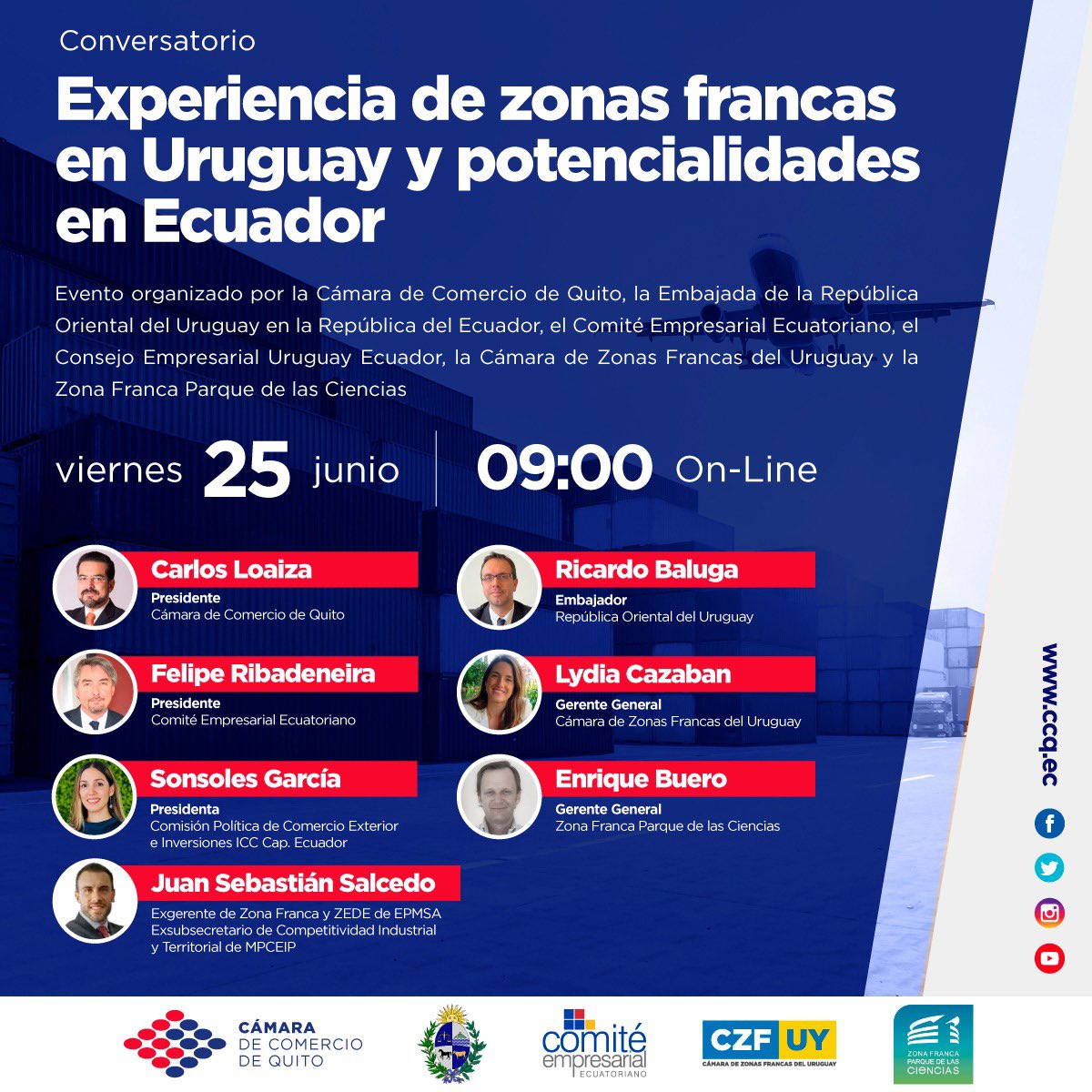 lacamaradequito's tweet photo. #CCQEventos

Las Zonas Francas son una gran potencialidad económica para los países.

Conoce la experiencia que ha tenido Uruguay con esta iniciativa y los beneficios que puede tener nuestro país con su aplicación 

Regístrate y participa 👉 https://t.co/7Taq8P574b https://t.co/oLUl0YrU62