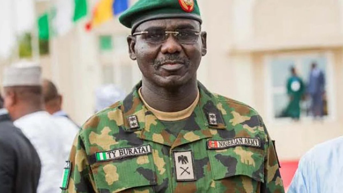 NKUMEH's tweet photo. A former Chief of Army Staff, Lt Gen Tukur Buratai, has been appointed as Nigeria’s Ambassador to the Benin Republic.

Me~ Buratai-the-Butcher should've been in jail if things are functioning in the zoo called Niga-Area https://t.co/tN34X5cp2P