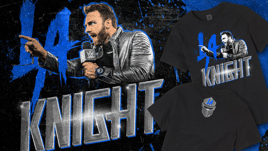 WWEShop.com on X: This just in! All #NEW LA Knight Authentic T-Shirt! Get  yours now at #WWEShop! #WWE    / X