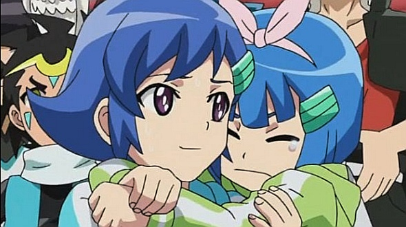 DailyBigSis's tweet photo. Today's Big Sister of the Day is Shasa Guten from Beyblade Burst! She cares about her Little Sister very much!! https://t.co/R7gTb8rSfQ