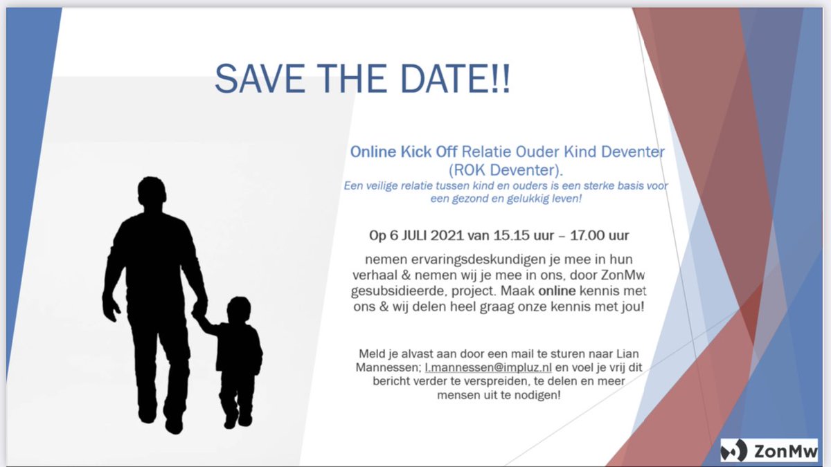 Online kick-off van ons vier jarige Relatie Ouder Kind #Deventer (onderzoeks)project. Kennis ontwikkeling en kennis delen en verbinden van 0e, 1e, 2e lijn #hechting #kwetsbare #zwangere #ouders #ervaringsdeskundigen       6 juli 15.15 uur Graag tot ziens!