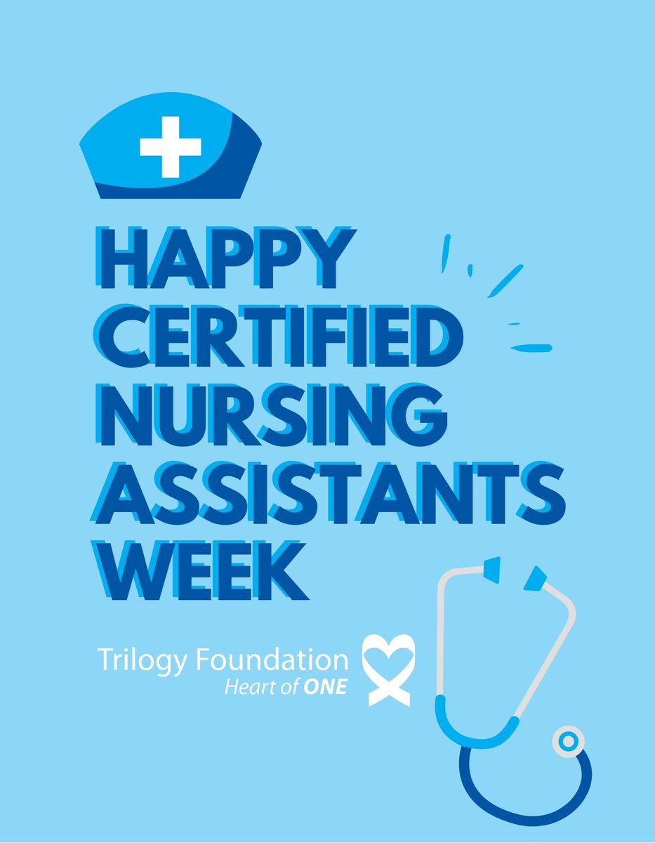 THS_Foundation's tweet photo. Happy #NationalNursingAssistantsWeek !!! We are here to help you recognize our amazing &amp; caring Nursing Assistants. Visit our recognition form to send a 'thank you' to a Trilogy Nurse Aide 💙🤍https://t.co/kVJpp9bFIj https://t.co/1OAN1CZzDp