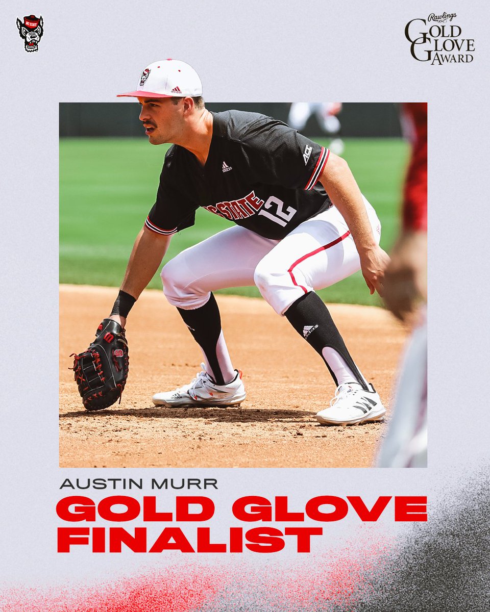 #Pack9 ⚾️ (@ncstatebaseball) on Twitter photo THAT'S OUR GUY! <a href="/amurr13/">Austin Murr</a> has been named a Gold Glove Award finalist.
📰bit.ly/3zPNIjJ THAT'S OUR GUY! <a href="/amurr13/">Austin Murr</a> has been named a Gold Glove Award finalist.
📰bit.ly/3zPNIjJ