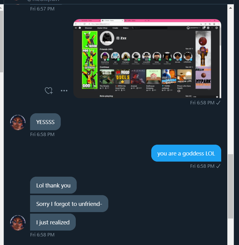 killvou's tweet photo. @TheOnlyRin1 what happened was that right after these messages, i couldn't log into the acc. it said that i needed the verification code again, and when i tried it, it wouldn't work. and then i went back to your messages, and it said that you blocked me. idk what happened at all https://t.co/si6axJblBM
