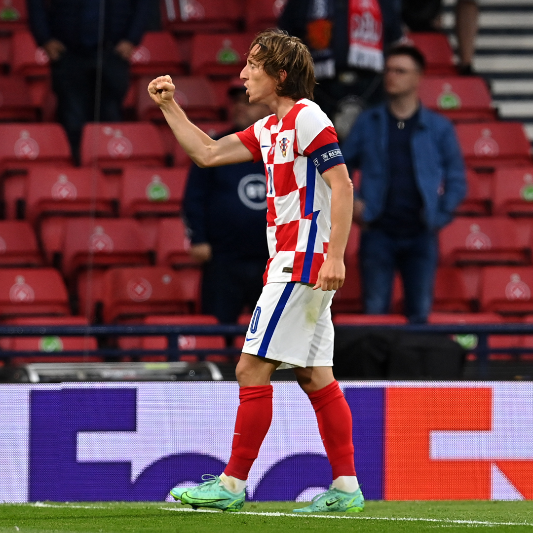 realmadrid's tweet photo. 👟✨ GO - LA - ZO
🏆 #EURO2020 
@lukamodric10 | #CRO https://t.co/T90E9YeRQa