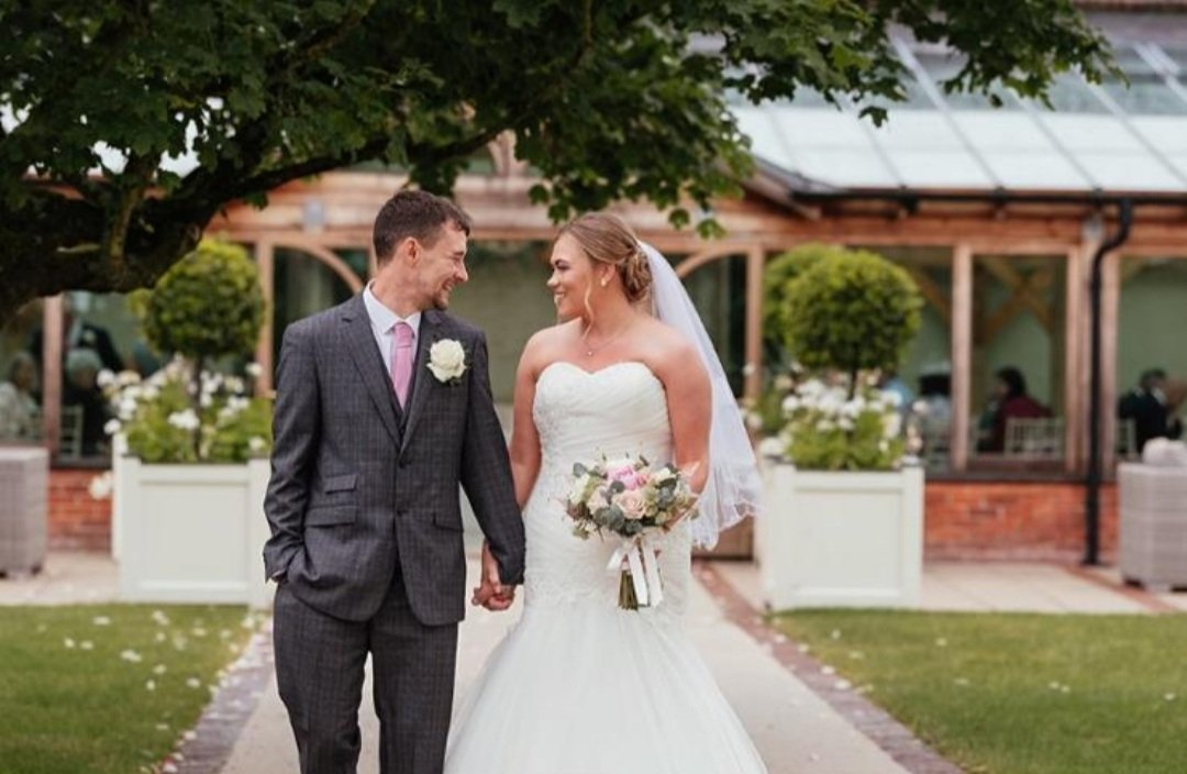 EnchantedHarlow's tweet photo. A huge congratulations to  Enchanted Bride Kirsty and her husband Daniel who had their beautiful wedding day yesterday,   and how stunning do they look.  What a journey we've had,  thank you for letting us be part of your journey. Much health and happiness to you both. https://t.co/K9lpBIpVBJ