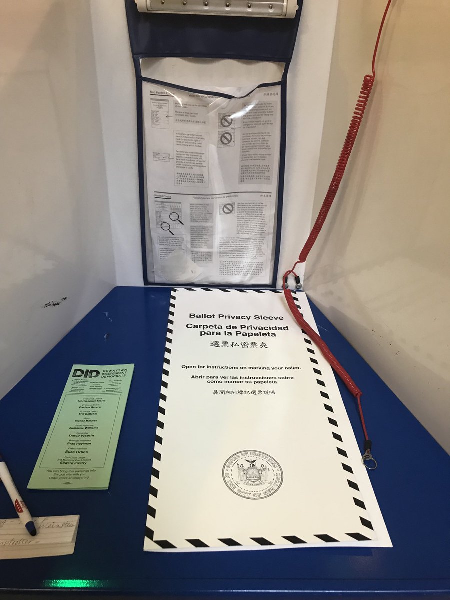 eleni_mylonas's tweet photo. Civic duty in an important but sadly uninspiring election. May the best person win for New York. https://t.co/Nac1qVch5M