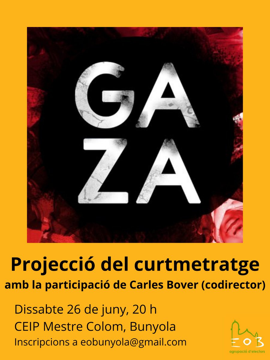 Aquest divendres duim de la mà de <a href="/CarlesBover/">Carles Bover</a> el documental "Gaza", una obra per il·lustrar l'horror que viu el poble de Palestina.