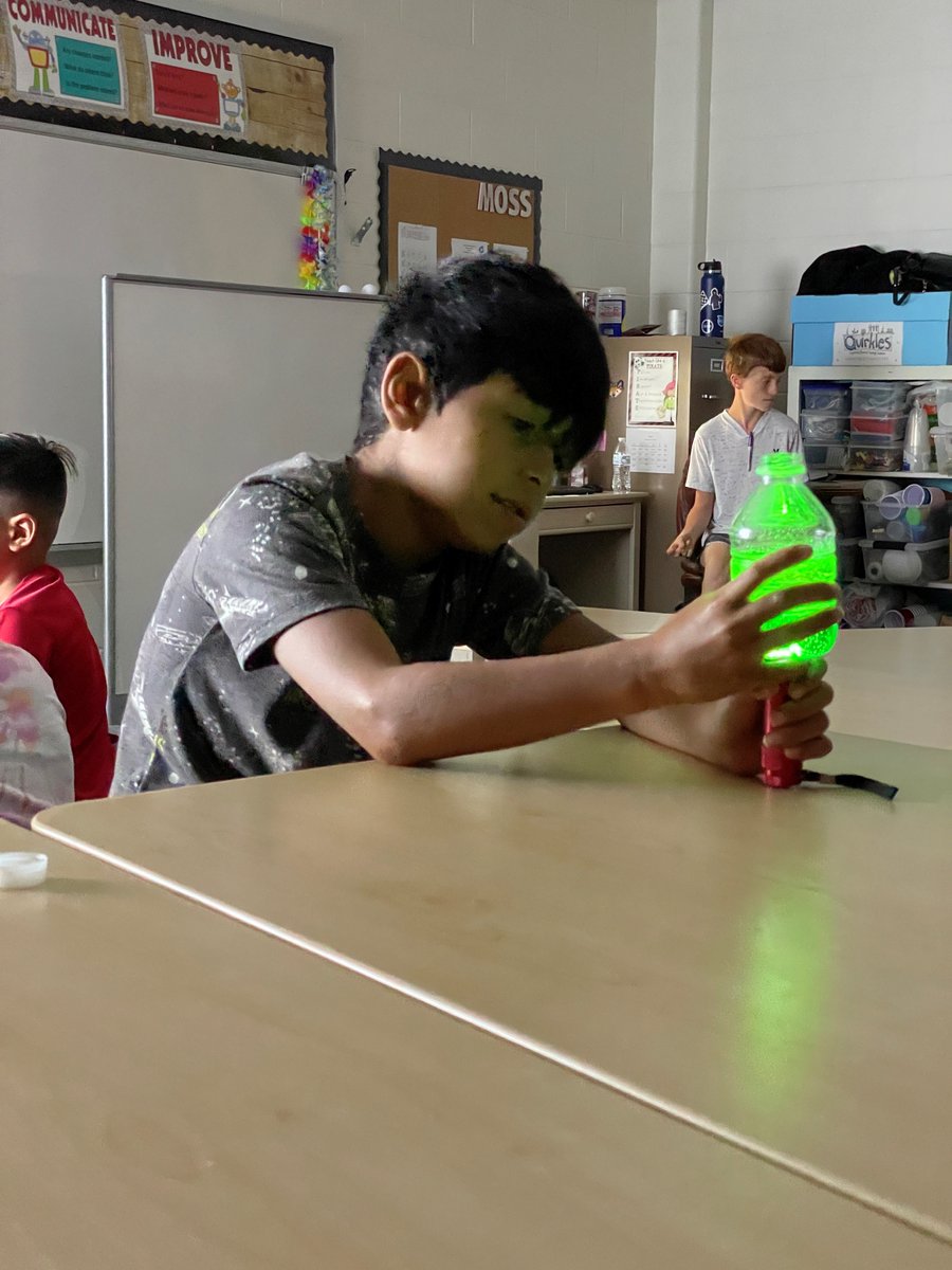 kerrvilleisd's tweet image. All Smiles at KISD Summer School! 
Students created a chemical reaction lava lamp in STEM class today! 
Way to go teachers and staff for making summer learning FUN for our students! @NESChallengeLab @TESChallengeLab (1/2) 
#KISDBest
