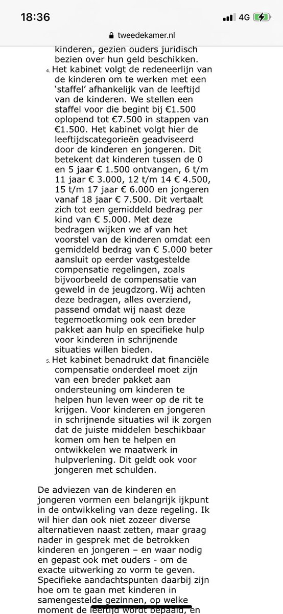 pieterkleinntr's tweet image. 70.000 kinderen uit de #toeslagenaffaire krijgen een financiële tegemoetkoming, meldt staatssecretaris Van Huffelen zojuist in een brief aan de Tweede Kamer.

tweedekamer.nl/kamerstukken/b…