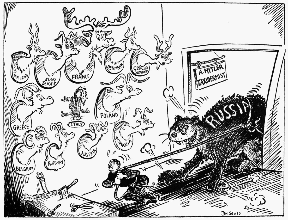 Dr. Seuss, three days after the Germans invaded Russia on June 22, 1941.htt...