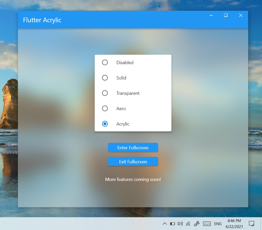 alexmercerind's tweet image. Acrylic blur on #Flutter for @Windows. ✨✨✨
Use in your Flutter app!
github.com/alexmercerind/…
#flutterdev