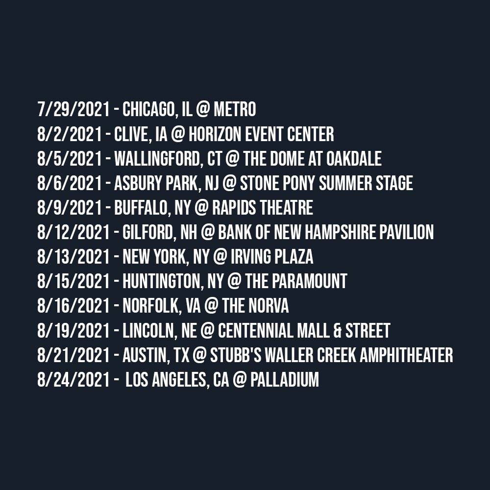 spiritboxband's tweet image. 🚨 The limited last minute post pandemic popup party w/ @limpbizkit  🎟 Pre Sale Tomorrow. Check venue pages for codes. General on sale this Friday.