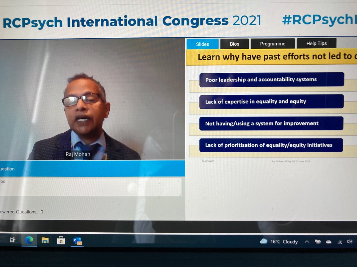Helen Killaspy🌈 (@helenkillaspy) on Twitter photo Raj Mohan explains why EDI initiatives need comprehensive, multi-domain and multi-stakeholder sign up to be effective <a href="/rcpsych/">Royal College of Psychiatrists</a> <a href="/rcpsychRainbow/">Royal College of Psychiatrists Rainbow SiG 🌈</a> Raj Mohan explains why EDI initiatives need comprehensive, multi-domain and multi-stakeholder sign up to be effective <a href="/rcpsych/">Royal College of Psychiatrists</a> <a href="/rcpsychRainbow/">Royal College of Psychiatrists Rainbow SiG 🌈</a>