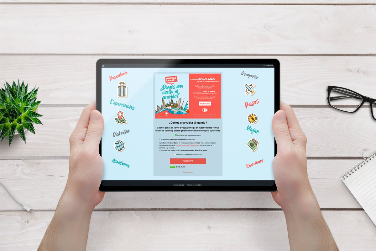 ¡Tus tickets de compra te llevarán muy lejos! Tan lejos... ¡que pueden llevarte a dar una #VueltaAlMundo! ¿Todavía no has participado? 

➡️ Guardar tus tickets de compra de 20€ 
➡️ Rellenar el formulario
➡️ Subir una foto de tu ticket 

PARTICIPA➡️  bit.ly/35HQTMB