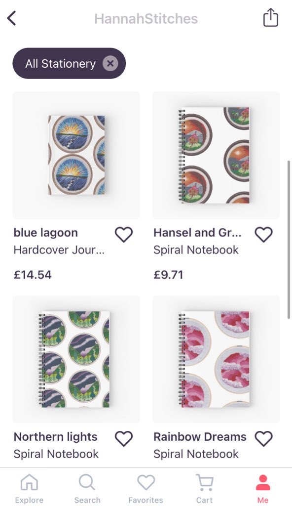 Hannah_Stitches's tweet image. Thanks for the tag @NottsStitches

I make embroidery and cross stitch art on Etsy🪡 as well as redbubble and society6 art 🌈🎨 all currently have a sale! 

Etsy: etsy.me/3lnAPXx

Society6: society6.com/handstitchedby…

Redbubble: redbubble.com/people/HannahS…

Tagging:@crutcher_amy