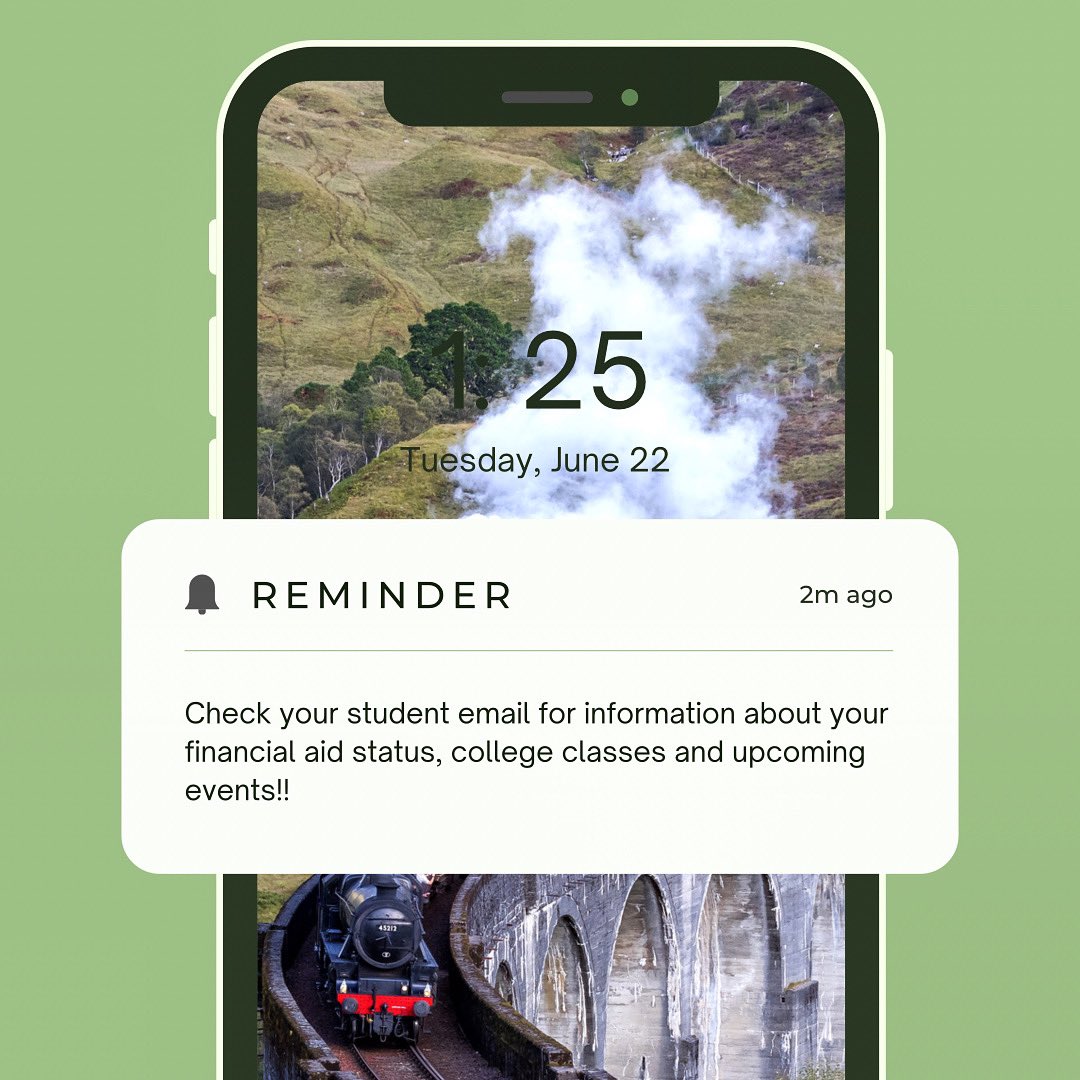 N_CARETN's tweet image. 📧 𝑬𝒎𝒂𝒊𝒍 𝑹𝒆𝒎𝒊𝒏𝒅𝒆𝒓 📧

Don’t forget to be checking your student email at least once a week. You could have very important messages from financial aid, admissions, and more! 

#collegebound #collegeready #studentemail